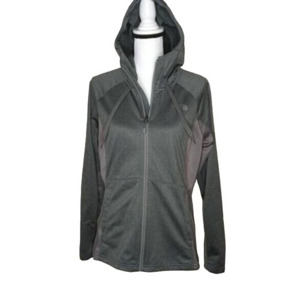 The North Face Women's Selsey Contrasting Grey Hooded Jacket Fleece Hood… - Picture 1 of 7